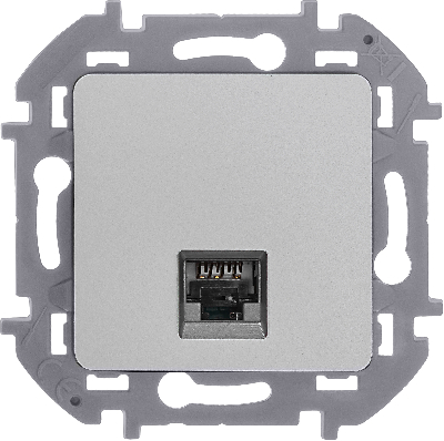 INSPIRIA розетка информационная RJ 45 категория 5e UTP  алюминий