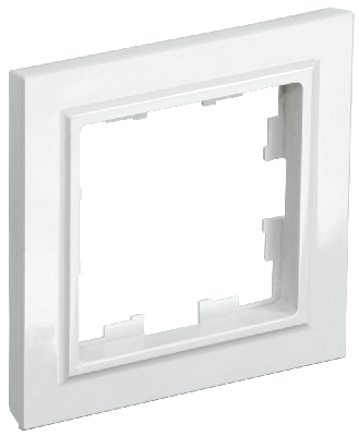 BRITE Рамка 1 пост РУ-1-БрБ белый
