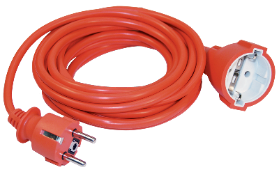 Удлинитель силовой 1 розетка шнур 10м ПВС 3х1 10А УШ-01РВ