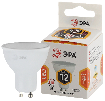 Лампа светодиодная LED 12 Вт 960Лм 2700К софит теплый GU10 170-265В LED MR16-12W-827-GU10 Standart