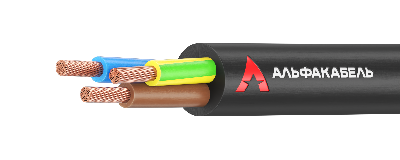 Провод ПВСнг(А)-LS 3х2.5  черный ТРТС