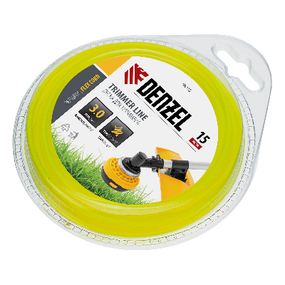 Леска для триммера звезда 3 мм х 15 м,  блистер FLEX CORD