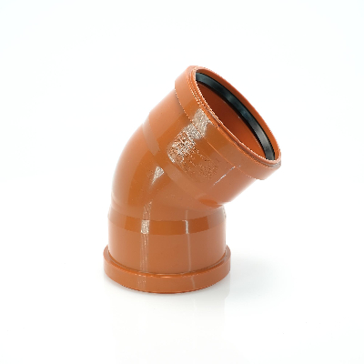 Отвод наружной канализации 110х45 град. двухраструбный