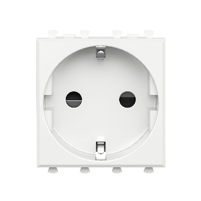 Avanti Розетка ''Белое облако'', 2P+E, с защитными шторками, 2 модульная