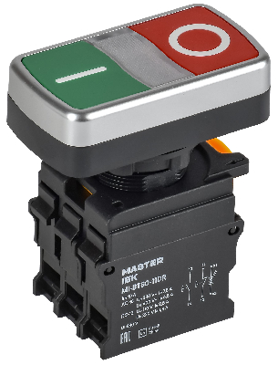Кнопка I-O с подсветкой d=22мм 1NO+1NC MASTER IEK