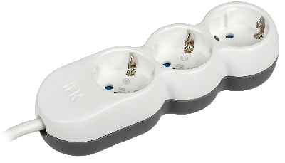 Удлинитель бытовой У03 3 места 2P+PE/5м 3х1.5мм2 16А/250В UNO IEK