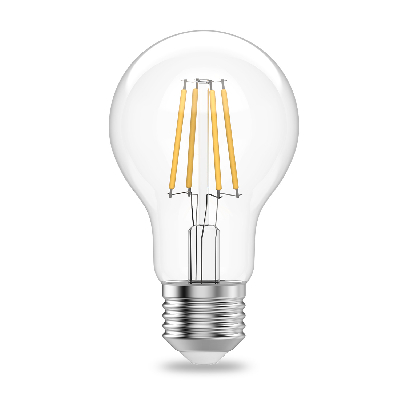 Лампа светодиодная филаментная LED 11 Вт 910 лм 2700К А60 груша теплый E27 AC 220В прозрачная колба Elementary Gauss