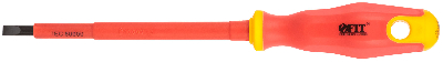 Отвертка изолированная 1000 В, CrV сталь, прорезиненная ручка 5.5х125 мм SL