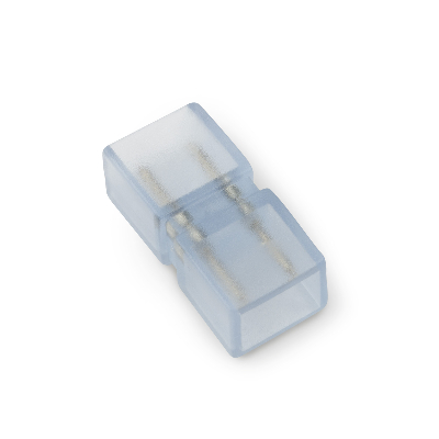 UTC-K-12-A67-NNN CLEAR 005 POLYBAG Соединитель    контактный прямой для светодиодных лент 220В 3528.2 контакта. цвет прозрачный. 5 штук в пакете