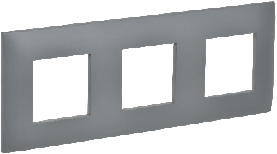 SKANDY Рамка 3-местная SK-F03Gr серый IEK