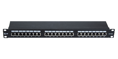 Панель коммутационнная СегментЛАН Cat5e 1U, 24 порта, FTP, RJ45, черная