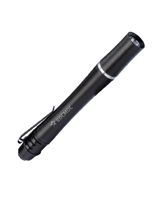 Фонарь ручной 0,5Вт LED/2xAAА/корпус алюминий/зажим для крепления,