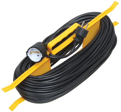 Удлинитель силовой 1 розетка шнур 30м ПВС 2х0.75УР30