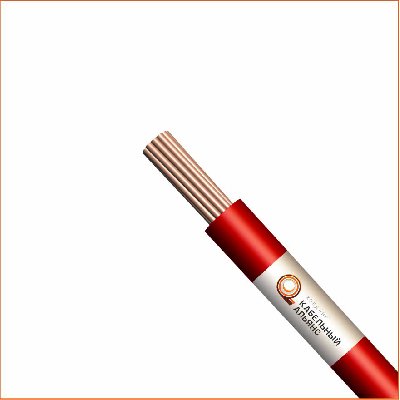 Провод силовой ПУГВнг(А)-LS 1х0.5 красный многопров олочный 100м