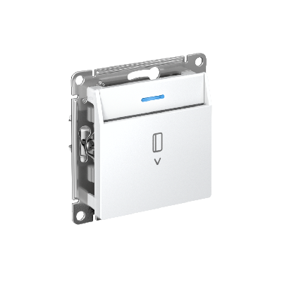 ATLASDESIGN ВЫКЛЮЧАТЕЛЬ карточный, механизм, БЕЛЫЙ