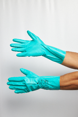 Перчатки VE801 химически стойкие нитриловые размер 9