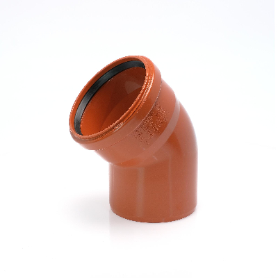 Отвод наружной канализации 110х45 град.