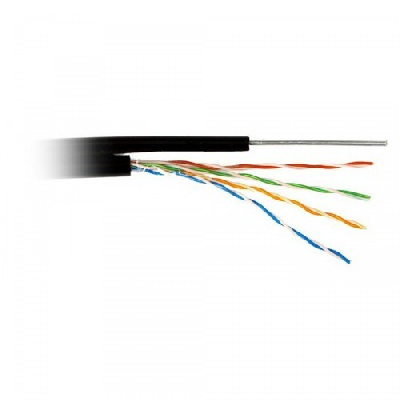 Витая пара U/UTP кат 5e 4х2х0.51 AWG24 Premium с тросом PE OUT