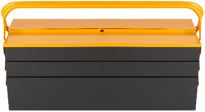 Ящик для инструмента металлический с 4-мя раздвижными отделениями 530х200х200 мм