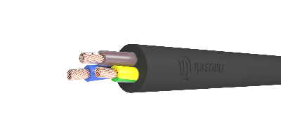 Кабель силовой КГТП-ХЛ 3х4(N.PE) 220/380-3 ТРТС