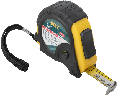Рулетка прорезинен. корпус, тройной стопор ''Ультра'' 3 м x 16 мм