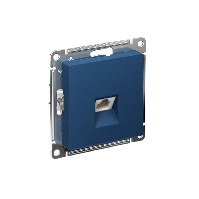 ATLASDESIGN РОЗЕТКА компьютерная RJ45, кат. 5Е, механизм, АКВАМАРИН