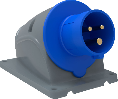 Вилка стационарная ССИ-513 16А 2Р+РЕ 220В IP44