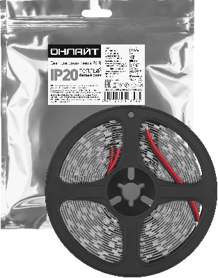 Лента светодиодная 4.8Вт/м 24В 3000К IP20 60 LED/м OLS-2835 5м