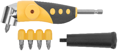 Адаптер угловой металлический прорезиненный 45 градусов