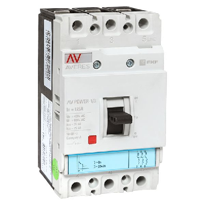 Выключатель автоматический AV POWER-1/3 125А 35кА TR