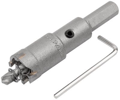 Коронка кольцевая с карбидными вставками Профи (для отверстий в нержавеющей стали) 20 мм