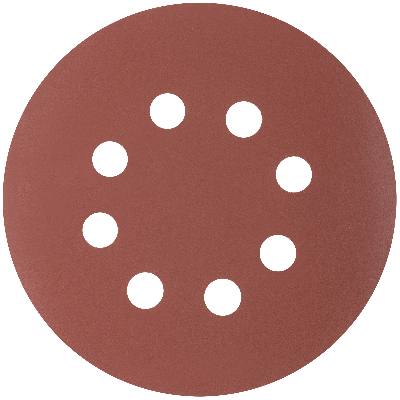 Круги абразивные шлифовальные перфорированные на ворсовой основе под ''липучку'' (Р600, 125 мм, 5шт), CUTOP Profi