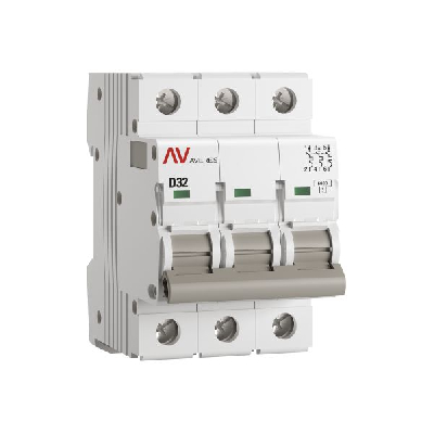 Выключатель автоматический AV-6 3P 32A (D) 6кА AVERES