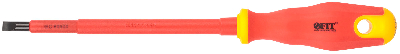 Отвертка изолированная 1000 В, CrV сталь, прорезиненная ручка 6.5х150 мм SL