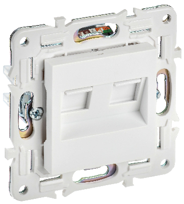 SKANDY Розетка компьютерная двойная RJ45 кат.6 SK-K04W арктический белый IEK