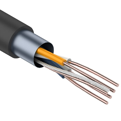 Витая пара F/UTP 2PR 24AWG CAT5e PE OUT черный 305 м