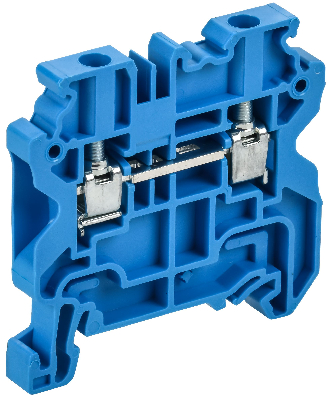 ARMAFIX Колодка клеммная CY4BU винтовая 4мм2 проходная синяя Ex IEK