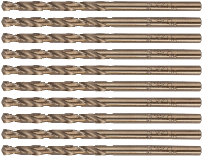 Сверло по металлу Cutop Profi с кобальтом 5%, 3.5 x 70 мм (10 шт)