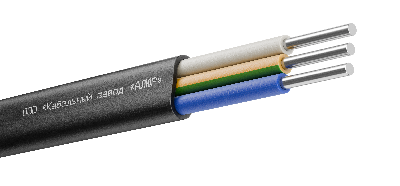 Кабель силовой АВВГ-П 3х4 (ок)(N, РЕ)-0.660 плоский однопроволочный