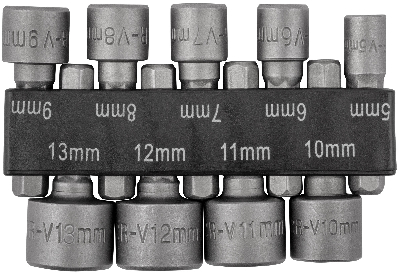 Набор усиленных головок CrV 9 шт (5-13 мм)
