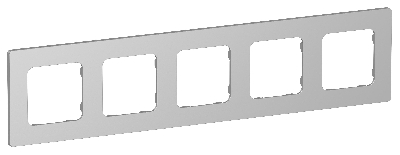 FLITE CLASSIC Рамка 5-местная РУ-5-К-ФлА алюминий IEK