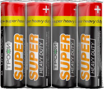 Батарейка Трофи R6-4S SUPER HEAVY DUTY Zinc (60/1200/28800)