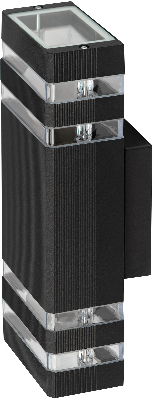Светильник уличный настенный Астрея GBW-101-BL-0310 230В 2хЕ27 max 30Вт IP54 310х110x95 вверх/вниз