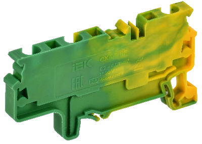 ARMAFIX Клемма пружинная CX4-3 PE 4мм2 трехконтактная заземляющая IEK