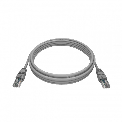 Патч-корд 2хRJ45/8P8C, T568B UTP 5e кат. литой 5 метров, LSZH, серый