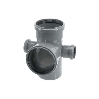 Крестовина пятерник канализационная 87 град. 110х50х50х110