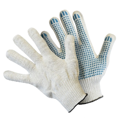 Перчатки хлопчатобумажные с ПВХ 32г