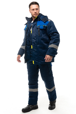 Костюм БРУКЛИН синий с васильковым, куртка п-к 56-58 112-116-170-176