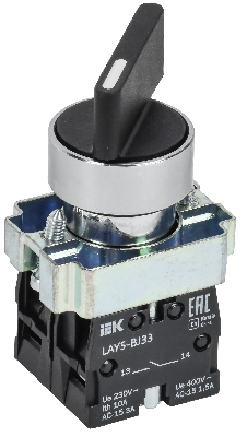Переключатель LAY5-BJ33 3 позиции I-0-II длинная ручка