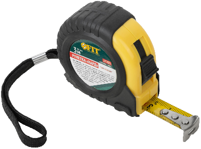 Рулетка прорезиненный корпус ''Хард'' 3 м x 16 мм